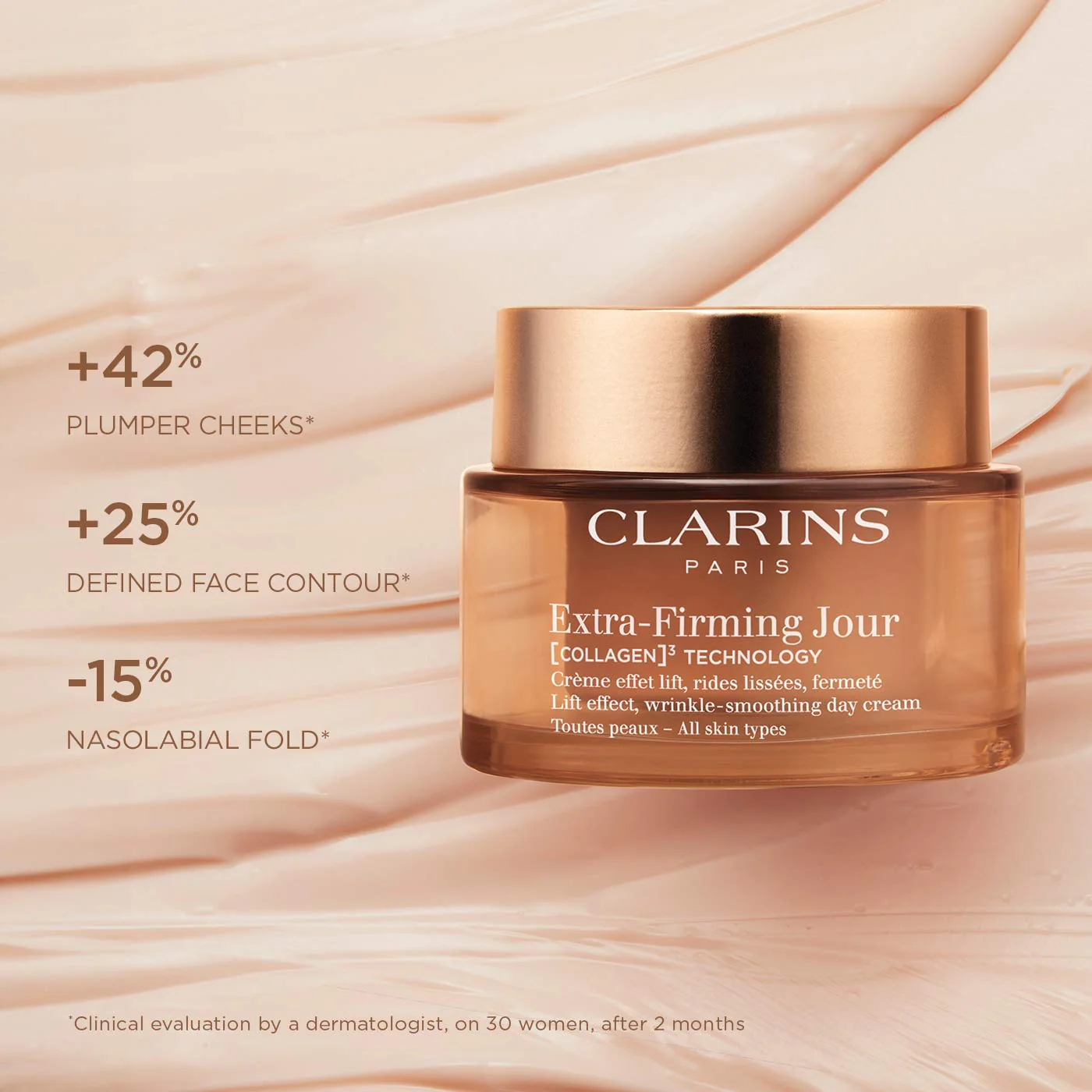 Clarins Extra-Firming Day Cream all Skin Types - Image 3