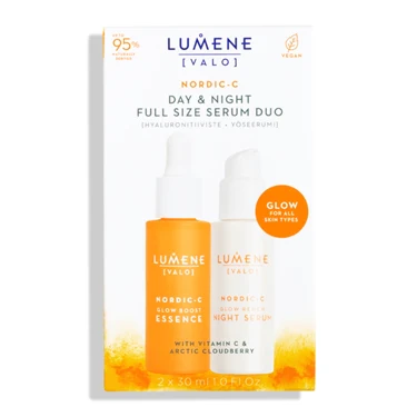 Lumene Nordic-C Glow Day & Night Full Size Serum Duo 2 X