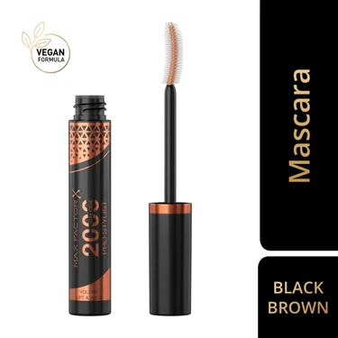Max Factor 2000 Calorie Pro Stylist Mascara Black Brown - Image 2