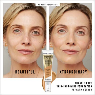 MAX FACTOR Miracle Pure Foundation 40 Light Ivory - Image 2