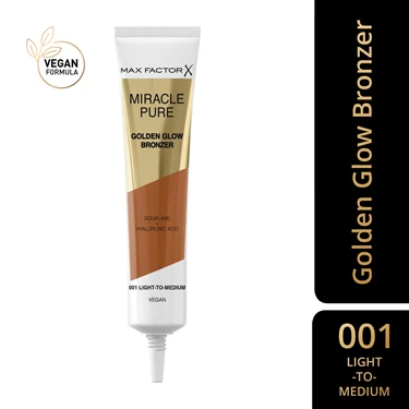 MAX FACTOR Miracle Pure Golden Glow Bronzer 01 Light To Medium - Image 2