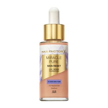 MAX FACTOR Miracle Pure Skin Reset 2 In 1 Serum Foundation 40-60 Light