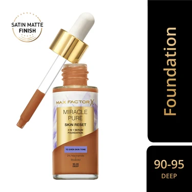 MAX FACTOR Miracle Pure Skin Reset 2 In 1 Serum Foundation 80-85 Medium - Image 2