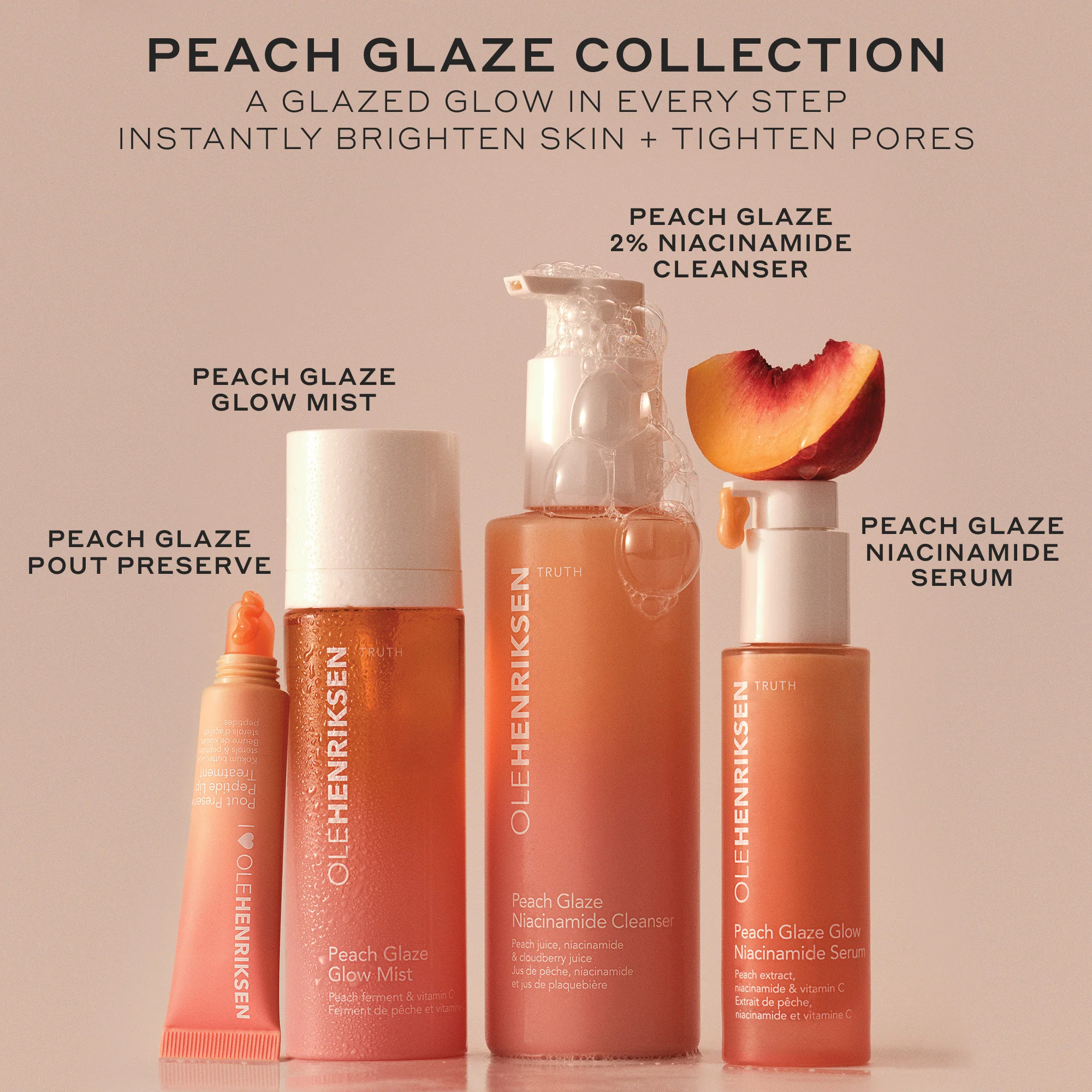 Ole Henriksen TRUTH Peach Glaze Niacinamide Cleanser - Image 7